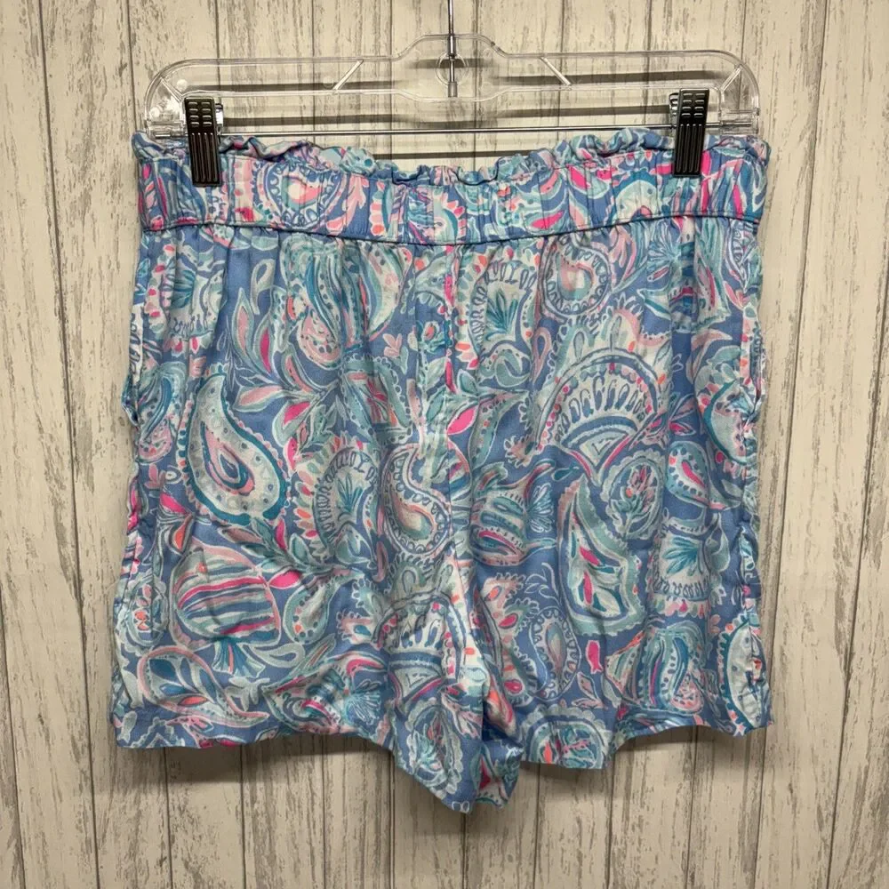 Womens Size S Lilly Pulitzer Paisley Print Shorts EUC
